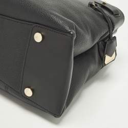 مملوكة مسبقًا Michael Kors Gramercy Medium Black Leather Satchel