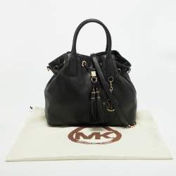 مملوكة مسبقًا حقيبة كتف مايكل كورس كامدن جلد أسود برباط