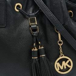 مملوكة مسبقًا حقيبة كتف مايكل كورس كامدن جلد أسود برباط