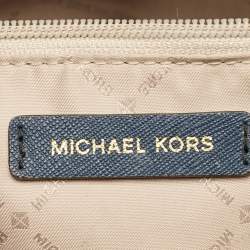 مملوكة مسبقًا Michael Kors Jet Set Chain Navy Blue Leather Bag