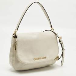 مملوكة مسبقًا Michael Kors Bedford Off White Leather Shoulder Bag