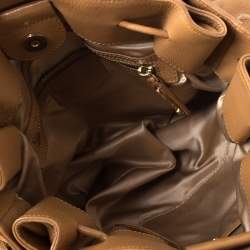 Pre Owned Michael Kors Brown Leather Satchel