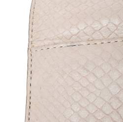 Pre Owned محفظة مايكل كورس قلاب هاميلتون جلد ثعبان بارز بيج