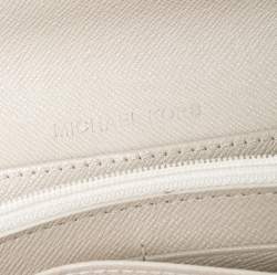 Pre Owned محفظة مايكل كورس قلاب هاميلتون جلد ثعبان بارز بيج