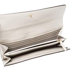 Pre Owned محفظة مايكل كورس قلاب هاميلتون جلد ثعبان بارز بيج