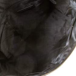 Pre Owned Michael Kors Black Leather Large Caira Tote