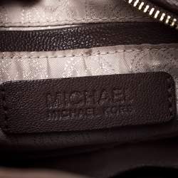 Pre Owned Michael Kors Leopard Print Calf Hair Ginny Camera Crossbody