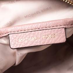 Pre Owned Michael Kors Beige Leather Mini Studded Rhea Backpack