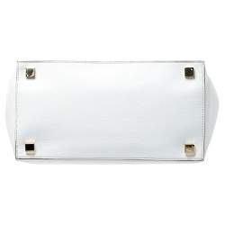 مملوكة مسبقًا Michael Kors White Soft Leather Large Miranda Tote