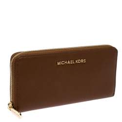 مملوكة مسبقًا Michael Kors Brown Leather Bedford Continental Wallet