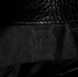 Pre Owned Michael Kors Black Leather Trifold Flap Continental Wallet