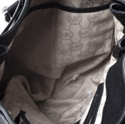 Pre Owned MICHAEL Michael Kors Black Leather Hamilton Tote