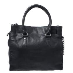 Pre Owned MICHAEL Michael Kors Black Leather Hamilton Tote