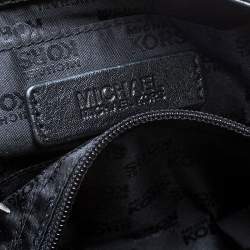 Pre Owned حقيبة كتف مايكل مايكل كو رس قلاب إبزيم جلد وشعر عجل طباعة فهد سوداء