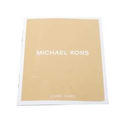 Pre Owned محفظة مايكل كورس جيت سيت جلد أسود قصيرة ثلاثية الطي