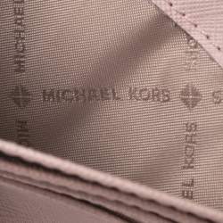 مملوكة مسبقًا Michael Kors Pink Leather Card Case Wallet