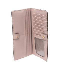 مملوكة مسبقًا Michael Kors Pink Leather Card Case Wallet