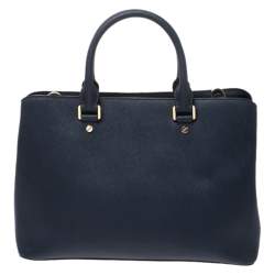 Pre Owned حقيبة مايكل مايكل كورس سافانا XL جلد زرقاء