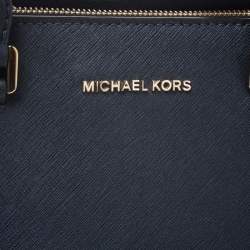 Pre Owned حقيبة مايكل مايكل كورس سافانا XL جل د زرقاء