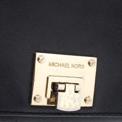 Michael Kors Black Leather Flap Continental Wallet