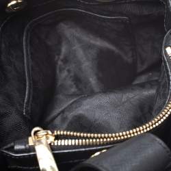 Pre Owned MICHAEL Michael Kors Black Leather Small Cynthia Tote