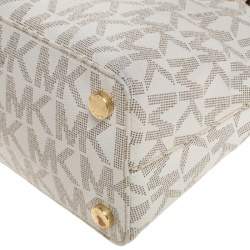 مملوكة مسبقًا حقيبة مايكل مايكل كورس سيندي دوم كانفاس مقوى بيج بالشعار