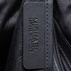 Pre Owned حقيبة يد مايكل مايكل كورس جيت سيت سحاب علوي متوسطة جلد أسود