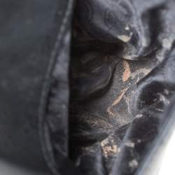 Pre Owned حقيبة يد مايكل مايكل كورس جيت سيت سحاب علوي متوسطة جلد أسود