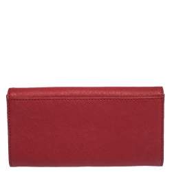 مملوكة مسبقًا محفظة مايكل كورس هاميلتون جلد حمراء
