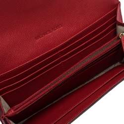 مملوكة مسبقًا محفظة مايكل كورس هاميلتون جلد حمراء