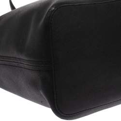 Pre Owned حقيبة مايكل كورس جيت سيت جلد أسود كبيرة