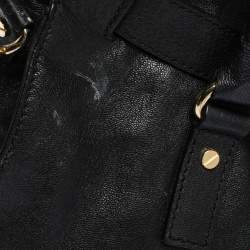 Pre Owned حقيبة يد مايكل مايكل كورس هاميلتون نورث ساوث كبيرة جلد سوداء