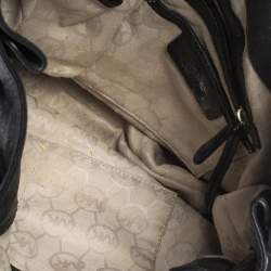 Pre Owned حقيبة يد مايكل مايكل كورس هاميلتون نورث ساوث كبيرة جلد سوداء