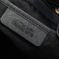 Pre Owned حقيبة يد مايكل كورس جيت سيت سحاب علوي جلد سافيانو سوداء