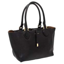 Pre Owned Michael Kors Black Leather Miranda Tote
