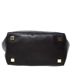 Pre Owned Michael Kors Black Leather Miranda Tote