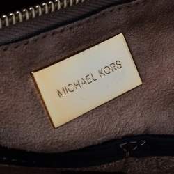 Pre Owned Michael Kors Black Leather Miranda Tote