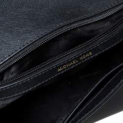 Pre Owned Michael Kors Black Leather Small Ava Top Handle Bag