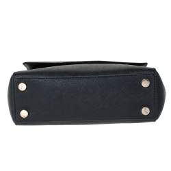 Pre Owned Michael Kors Black Leather Small Ava Top Handle Bag
