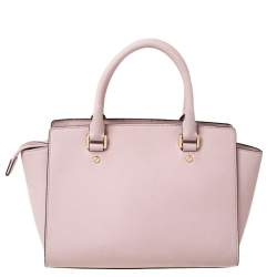 Pre Owned حقيبة مايكل مايكل كورس سلما متوسطة جلد وردية بلوسوم