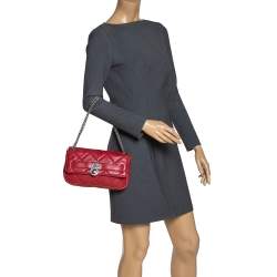 Pre Owned حقيبة كتف مايكل مايكل كورس جلد أحمر