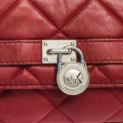 Pre Owned حقيبة كتف مايكل مايكل كورس جلد أحمر