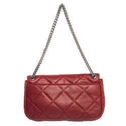 Pre Owned حقيبة كتف مايكل مايكل كورس جلد أحمر