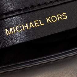Pre Owned Michael Kors Black Leather Ava Top Handle Bag