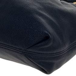 Pre Owned حقيبة كتف مايكل كورس كامبو جلد أزرق كبيرة برباط