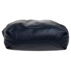 Pre Owned حقيبة كتف مايكل كورس كامبو جلد أزرق كبيرة برباط