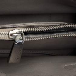 Pre Owned حقيبة مايكل كورس ميني ميرسر جلد نقشة تمساح زرقاء