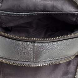 Pre Owned Michael Kors Silver Leather Mini Rhea Backpack