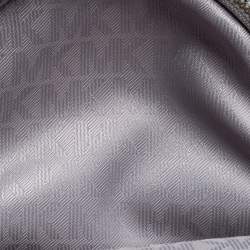 Pre Owned Michael Kors Silver Leather Mini Rhea Backpack