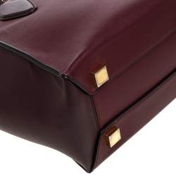 Pre Owned حقيبة يد مايكل كورس جرايسي متوسطة جلد عنابي